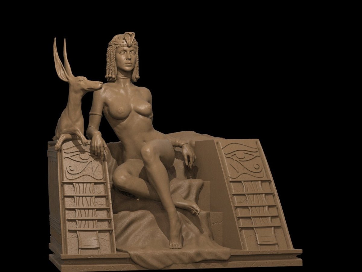 Cleopatra NSFW 3D Printed Miniature Fanart