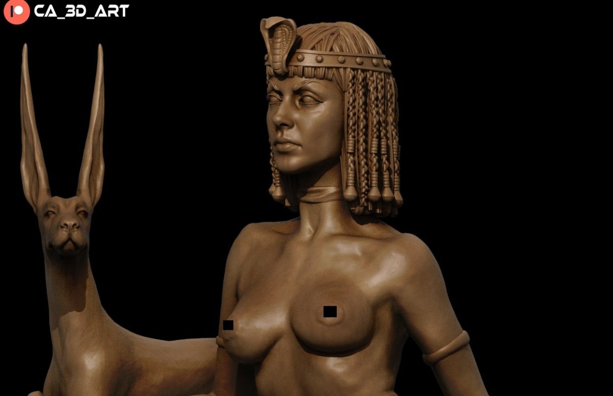 Cleopatra NSFW 3D Printed Miniature Fanart