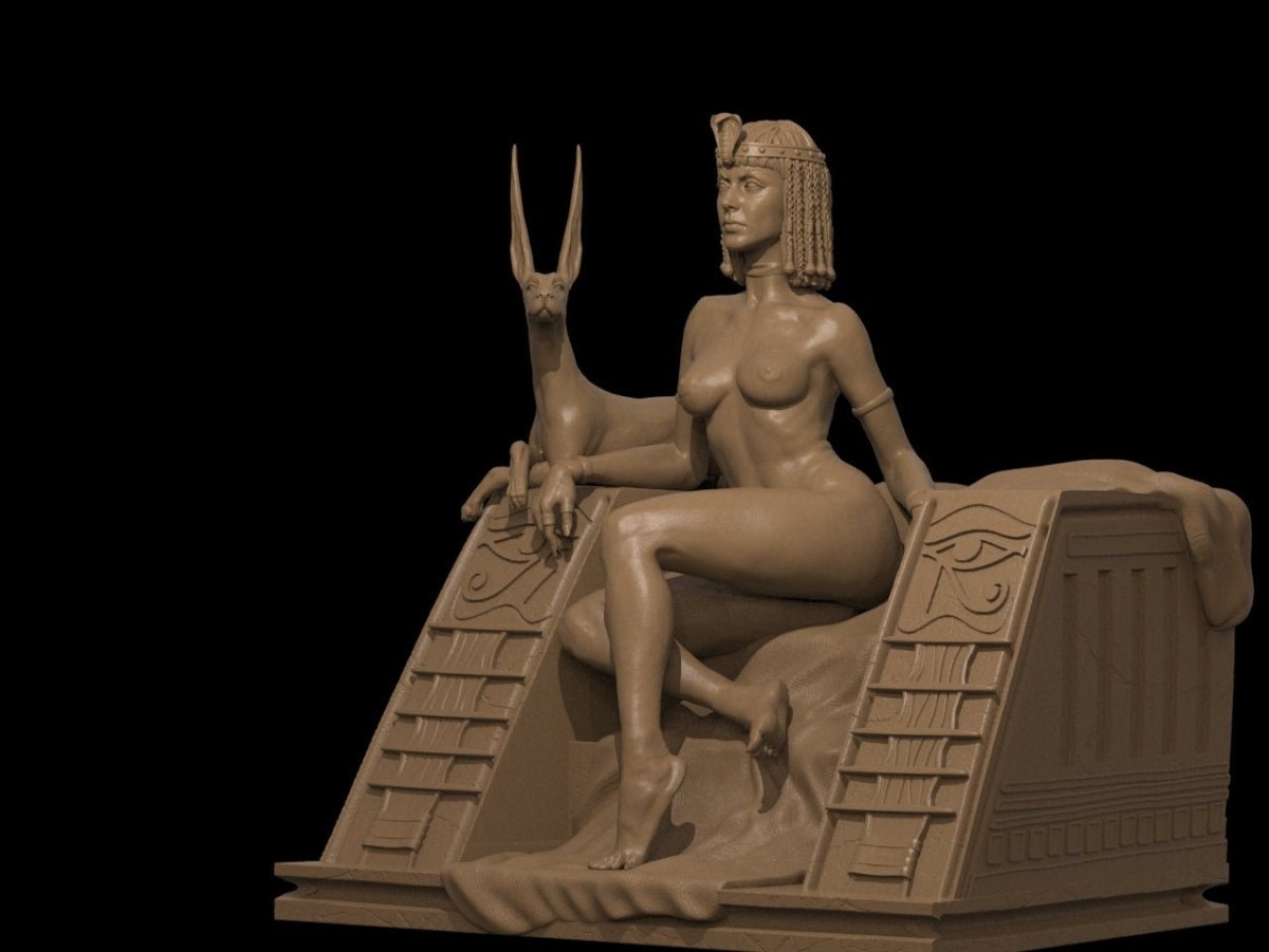 Cleopatra NSFW 3D Printed Miniature Fanart