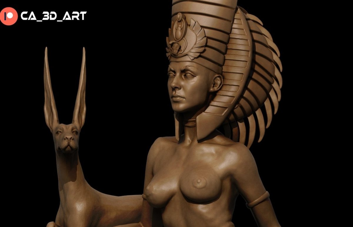 Cleopatra NSFW 3D Printed Miniature Fanart