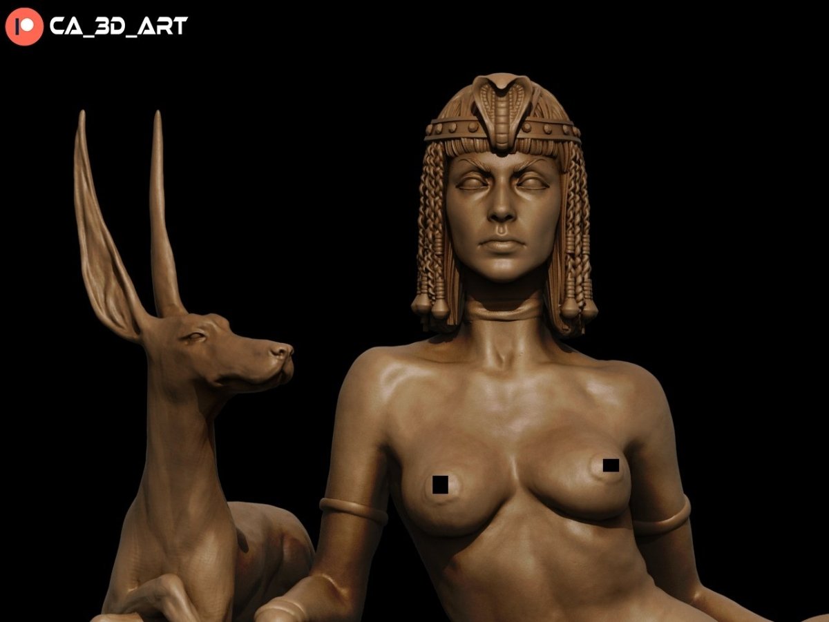 Cleopatra NSFW 3D Printed Miniature Fanart