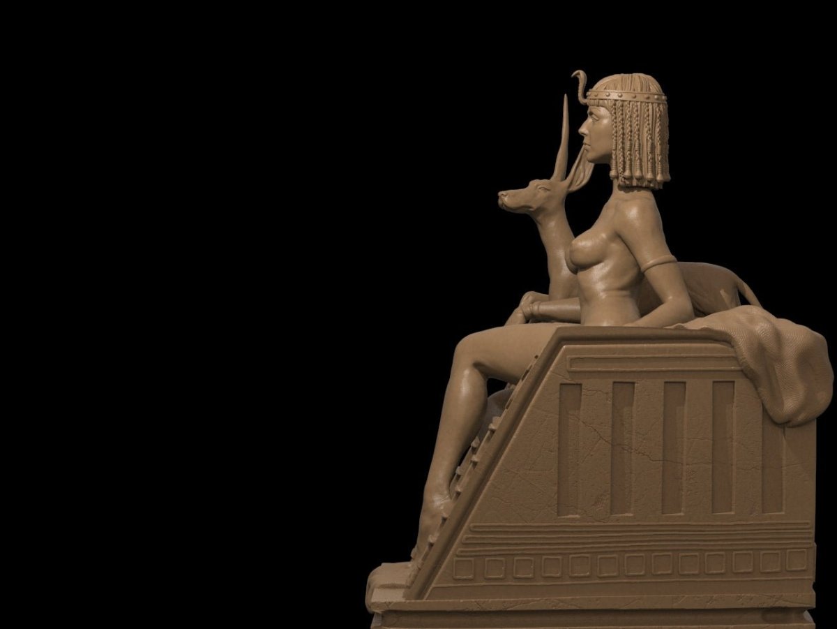 Cleopatra NSFW 3D Printed Miniature Fanart