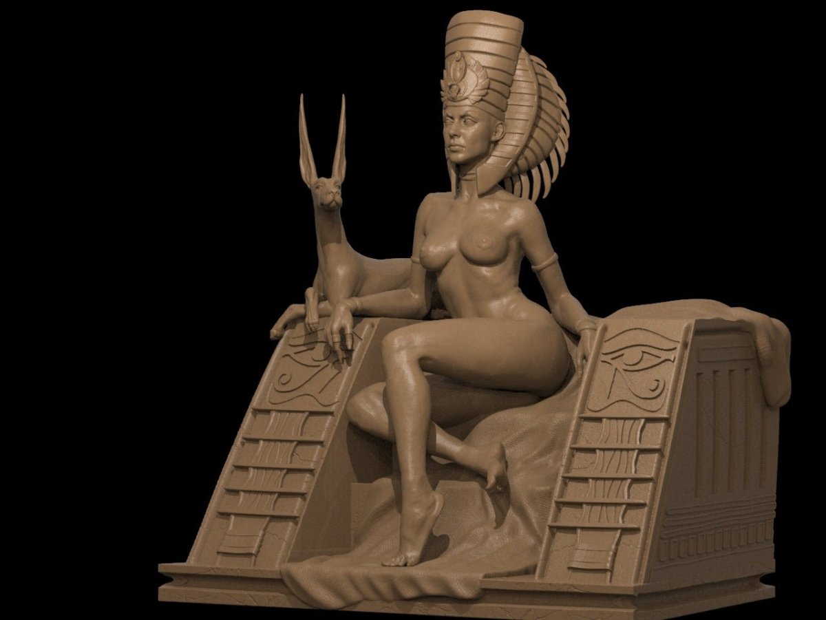 Cleopatra NSFW 3D Printed Miniature Fanart