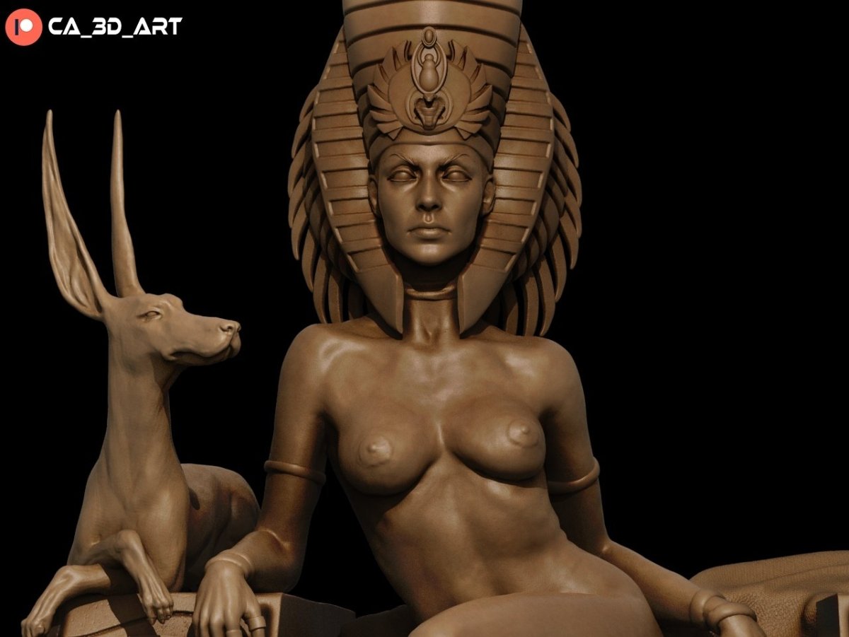 Cleopatra NSFW 3D Printed Miniature Fanart