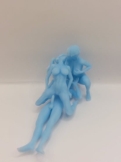 Connie Ellie & Karl Threesome | 3D Printed | Fanart | Unpainted | NSFW Version | Figurine | Figure | Miniature | Sexy |