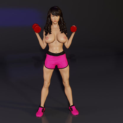 Connie Workout | 3D Printed | Fanart | Unpainted | NSFW Version | Figurine | Figure | Miniature | Sexy |