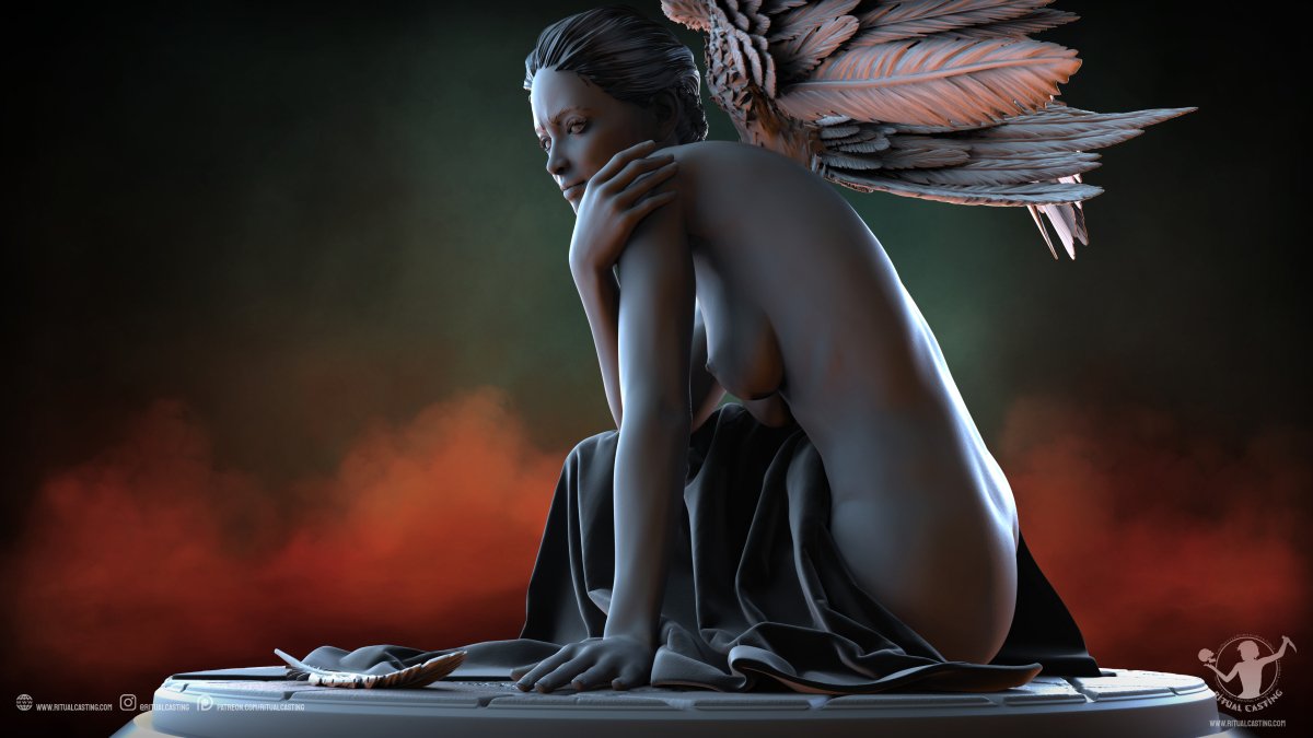 Copy of Judgement Angelic Mary Figure NSFW 3D Printed Miniature Fanart by Ritual Casting