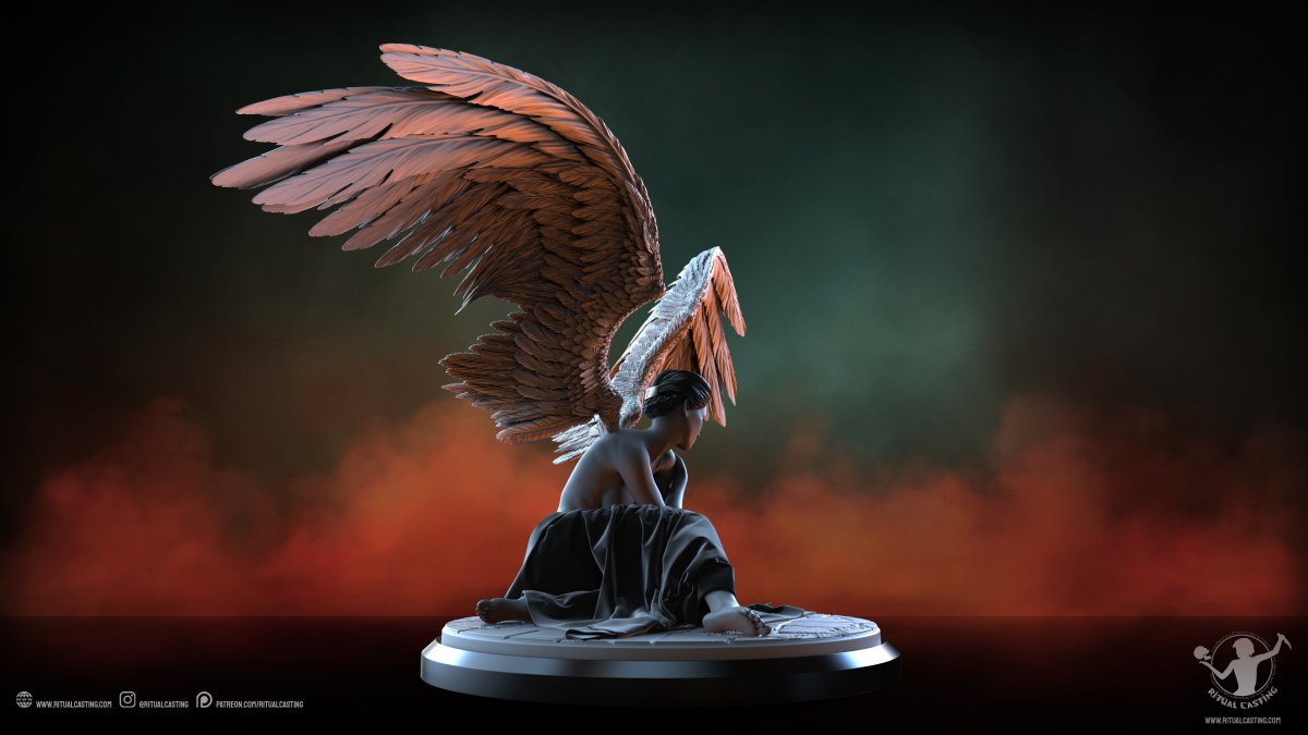 Copy of Judgement Angelic Mary Figure NSFW 3D Printed Miniature Fanart by Ritual Casting