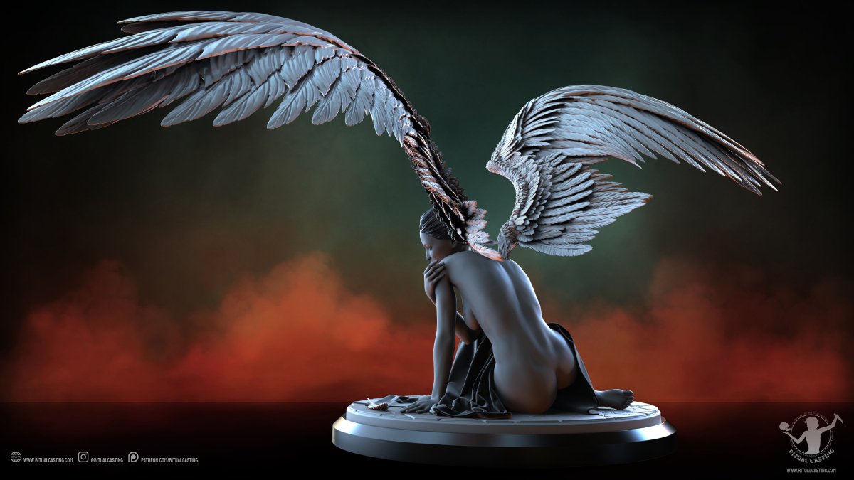 Copy of Judgement Angelic Mary Figure NSFW 3D Printed Miniature Fanart by Ritual Casting