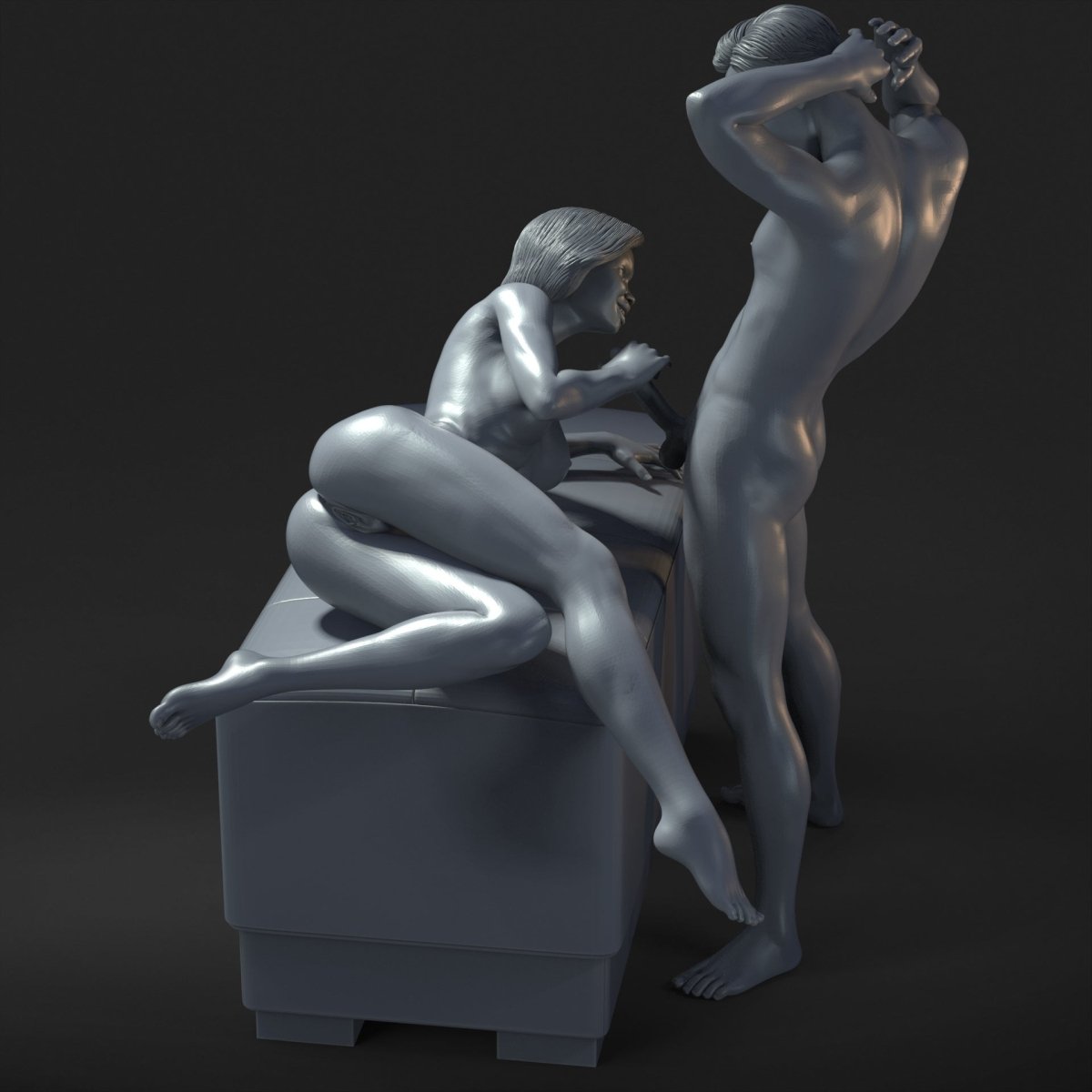 Couple 24 Mature 3d Printed miniature FanArt by Masters Of Prints Collectables Statues & Figurines