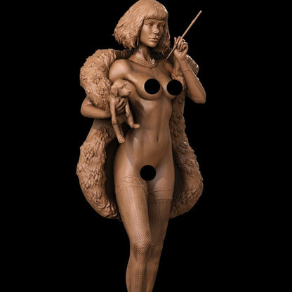 Cruella 3D Printed Mature 3D Printed Miniature FunArt Statues & Figurines & Collectible Unpainted by ca_3d_art