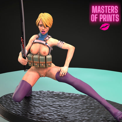 DANGEROUS MOLLY 1 Sexy Naked 3d Printed Miniature FanArt Resin Unpainted Figure