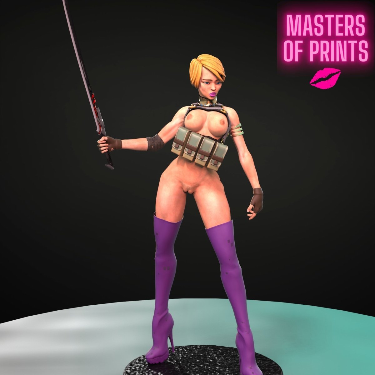 DANGEROUS MOLLY 3 Sexy Naked 3d Printed Miniature FanArt Resin Unpainted Figure