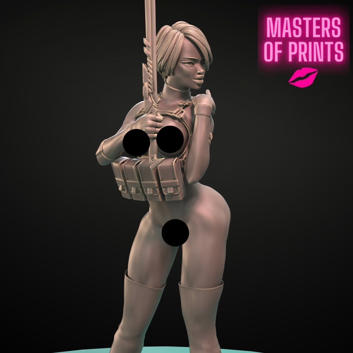 DANGEROUS MOLLY 4 Sexy Naked 3d Printed Miniature FanArt Resin Unpainted Figure