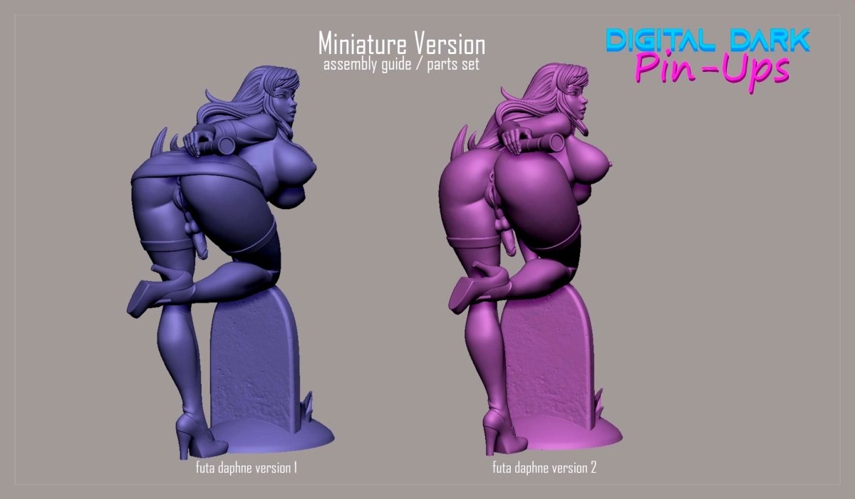 Daphne FUTA NSFW Resin Kit: Adult Resin model Naked 3d print