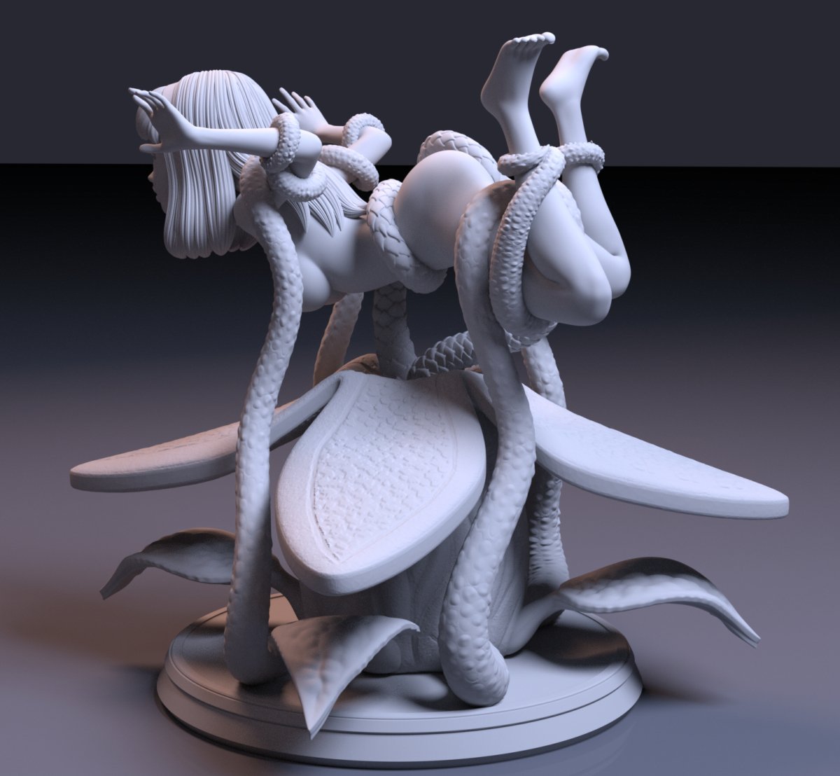 Daphne used by carnivorous plants Naked NSFW 3D Printed Figure Garage Kit Unpainted Resin Miniature