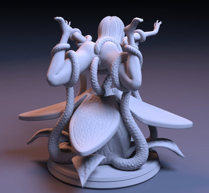 Daphne used by carnivorous plants Naked NSFW 3D Printed Figure Garage Kit Unpainted Resin Miniature