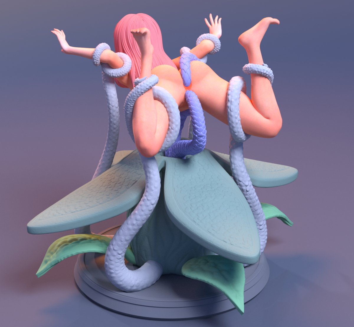 Daphne used by carnivorous plants Naked NSFW 3D Printed Figure Garage Kit Unpainted Resin Miniature