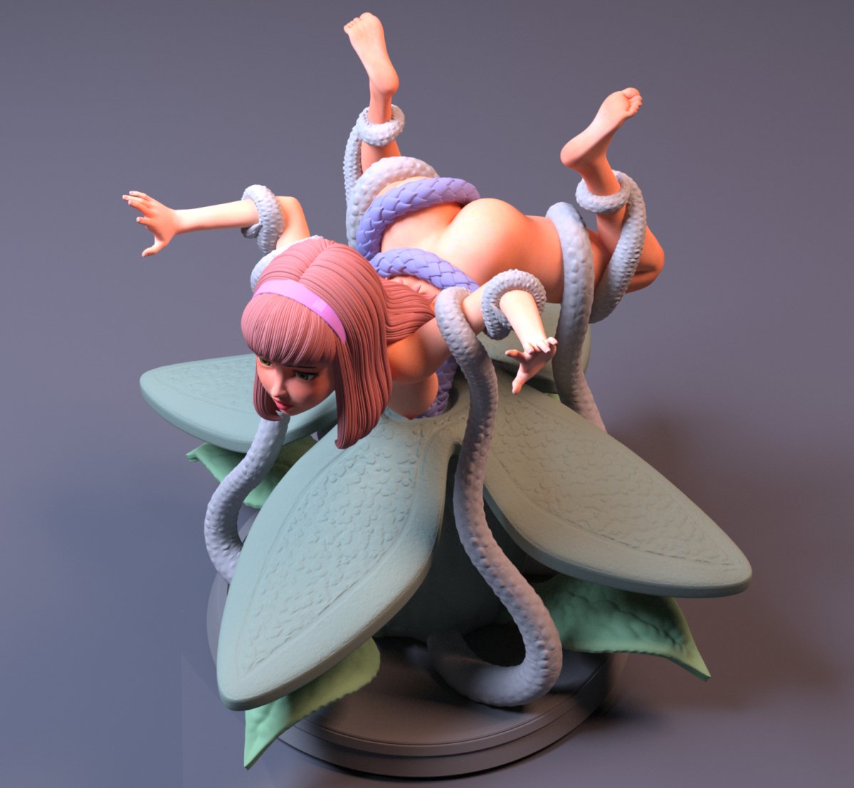 Daphne used by carnivorous plants Naked NSFW 3D Printed Figure Garage Kit Unpainted Resin Miniature