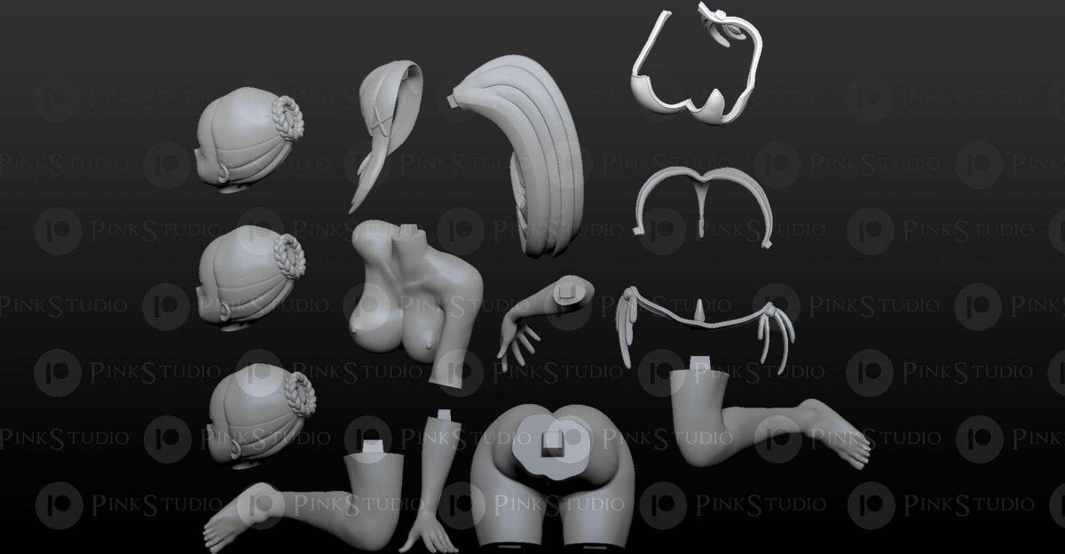 Darkness - Konosuba NSFW Firure 3D Printed Fanart DIY Garage Kit , Unpainted , NSFW Figurine , Nude Figurine , Sexy Miniature , Bondage figure , Naked Waifu , Adult Figurine , Anime Figure