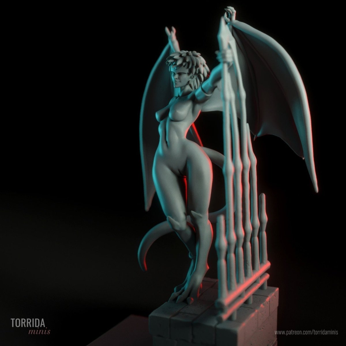 Demona NSFW Resin Figurine, Resin printed miniature by Torrida