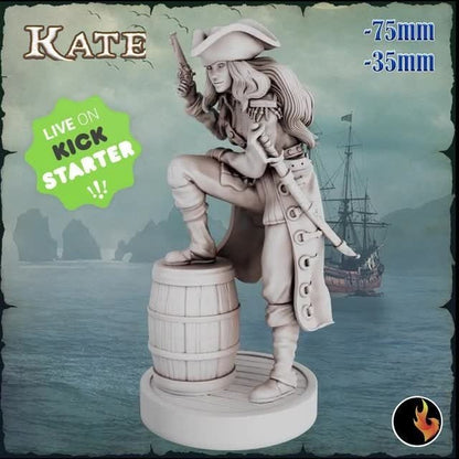 DIY Kit – Pirate Girl Vol.1 KATE – Resin Model Kit