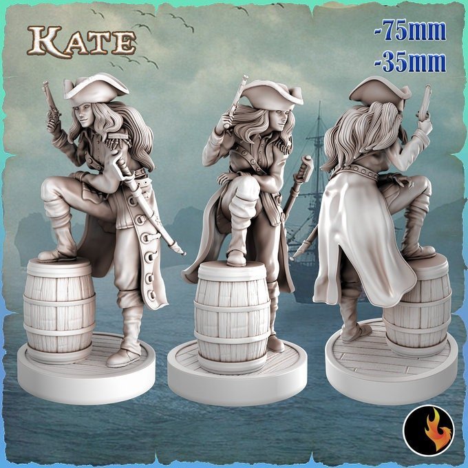 DIY Kit – Pirate Girl Vol.1 KATE – Resin Model Kit