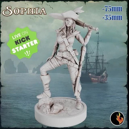 DIY Kit – Pirate Girl Vol.1 SOPHIA – Resin Miniature