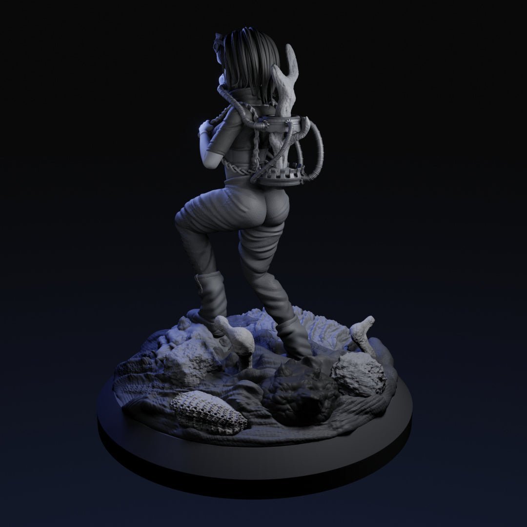 Dregs Walker NSFW 3d Printed miniature FanArt by QB Works Scaled Collectables Statues & Figurines
