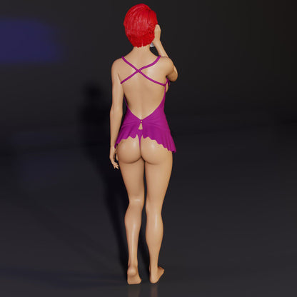 Ellie - Spectator Series | 3D Printed | Fanart | Unpainted | NSFW Version | Figurine | Figure | Miniature | Sexy |