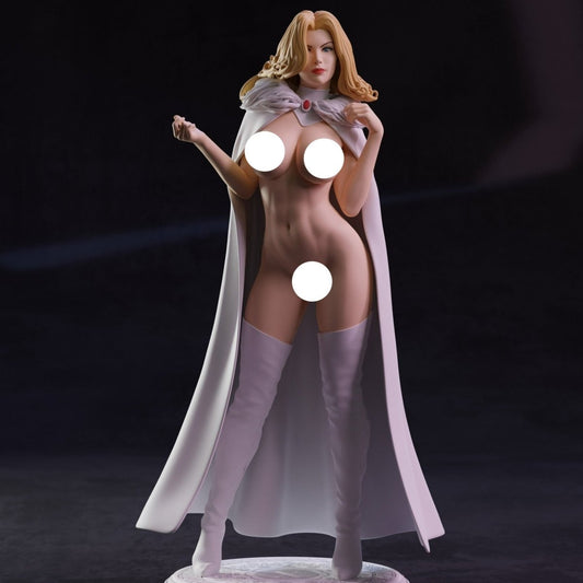 Emma Frost NSFW 3D Printed Miniature FunArt by Abe3d