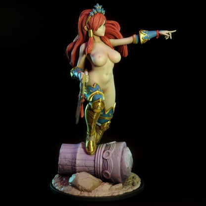 Erza Scarlet in her Nakagami armor anime NSFW 3D Printed figure Fanart