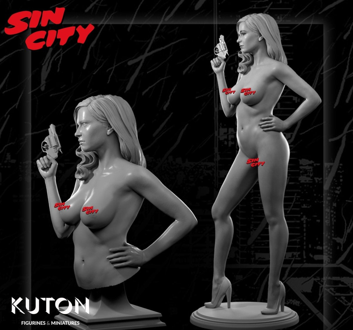 Eva Green NSFW BUST 3d printed Resin Figure Model Kit miniatures scale models Fun Art