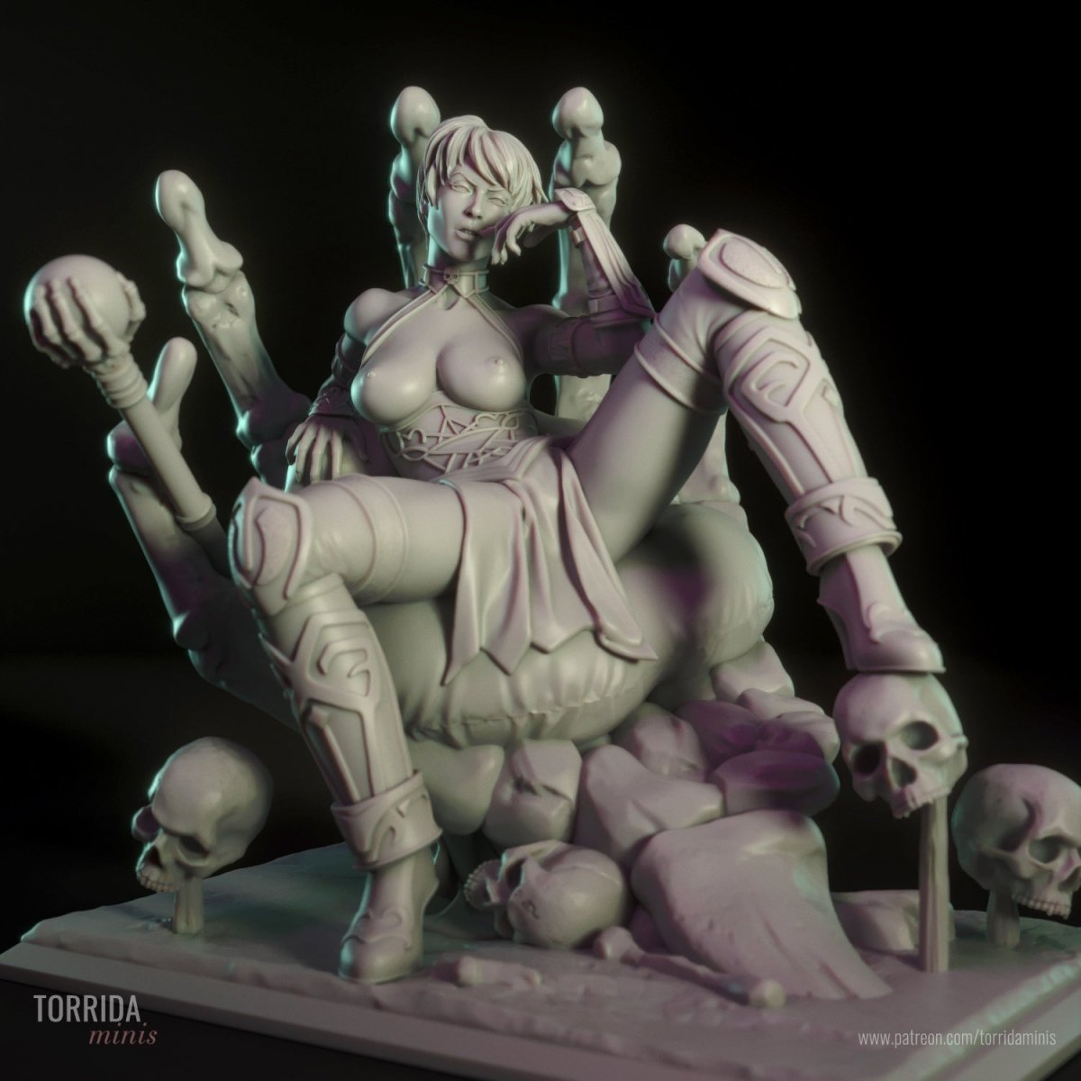 Evil Lyn NSFW 3d Printed miniature FanArt by Torrida