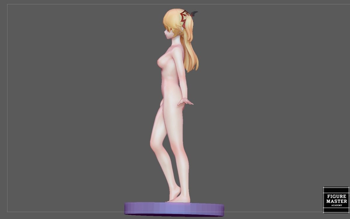 Fischl NSFW 3D Printed Fanart Anime Figurine Waifu Figure by FIGUREMASTERPINK