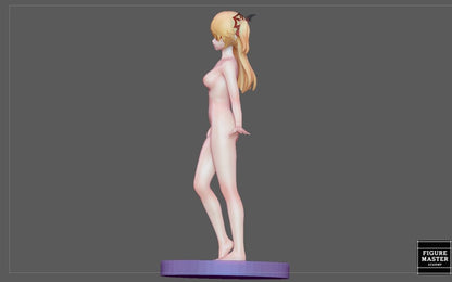 Fischl NSFW 3D Printed Fanart Anime Figurine Waifu Figure by FIGUREMASTERPINK