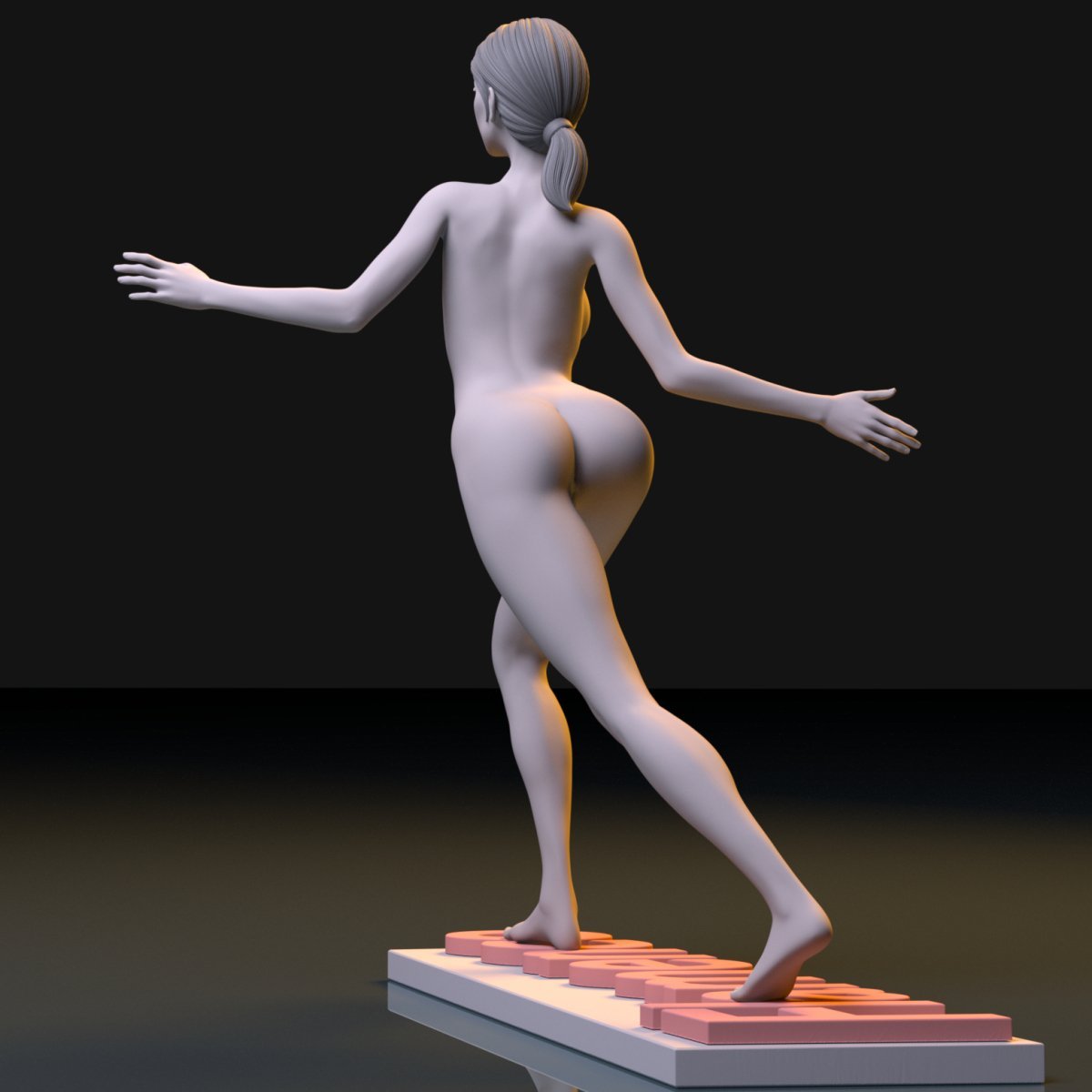 Flamenco Dancer Nude NSFW 3D Printed Figure Garage Kit Unpainted Anime Resin Miniature