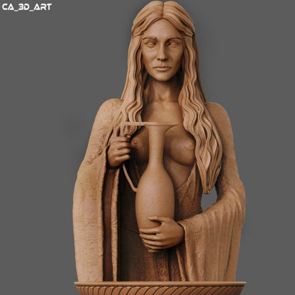 Galadriel Classic NSFW 3D Printed figurine Fanart by ca_3d_art