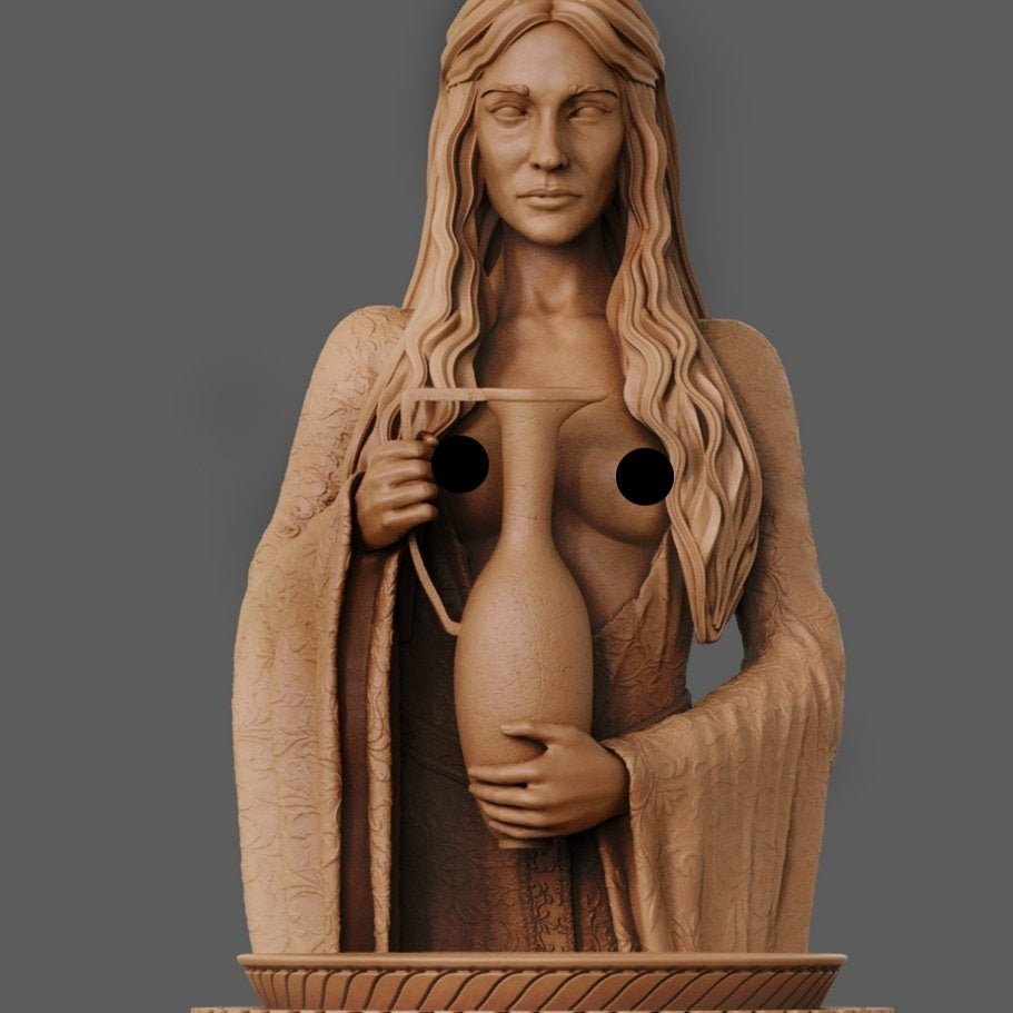 Galadriel Classic NSFW 3D Printed figurine Fanart by ca_3d_art
