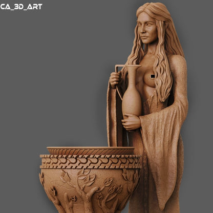 Galadriel Classic NSFW 3D Printed figurine Fanart by ca_3d_art