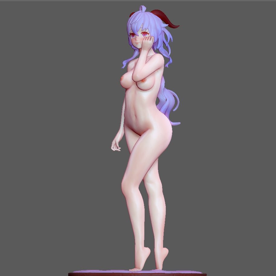 Ganyu NSFW Figure 3D Printed Fanart DIY Garage Kit , Unpainted , NSFW Figurine , Nude Figurine , Sexy Miniature , Bondage figure , Naked Waifu , Adult Figurine , Anime Figure