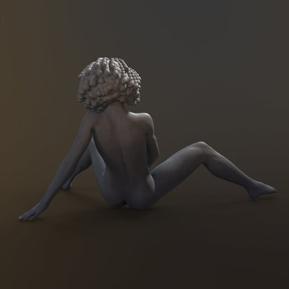 Girl playing w Dildo 4 Sexy Nude 3d Printed Resin Miniature Unpainted Figure