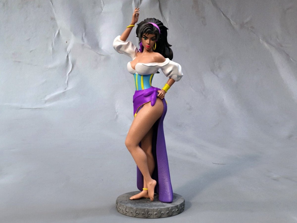 Gypsy girl NSFW 3D Printed Miniature FunArt by EXCLUSIVE 3D PRINTS Scale Models Unpainted