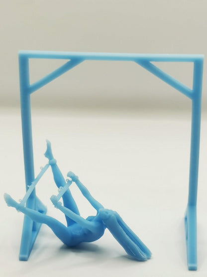 Hanging Bondage Girl | 3D Printed | Fanart | Unpainted | NSFW Version | Figurine | Figure | Miniature | Sexy |