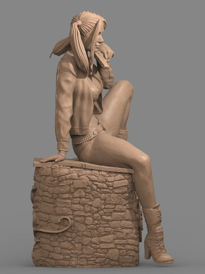 Harley Quinn NSFW Figurine 3D Printed Fanart