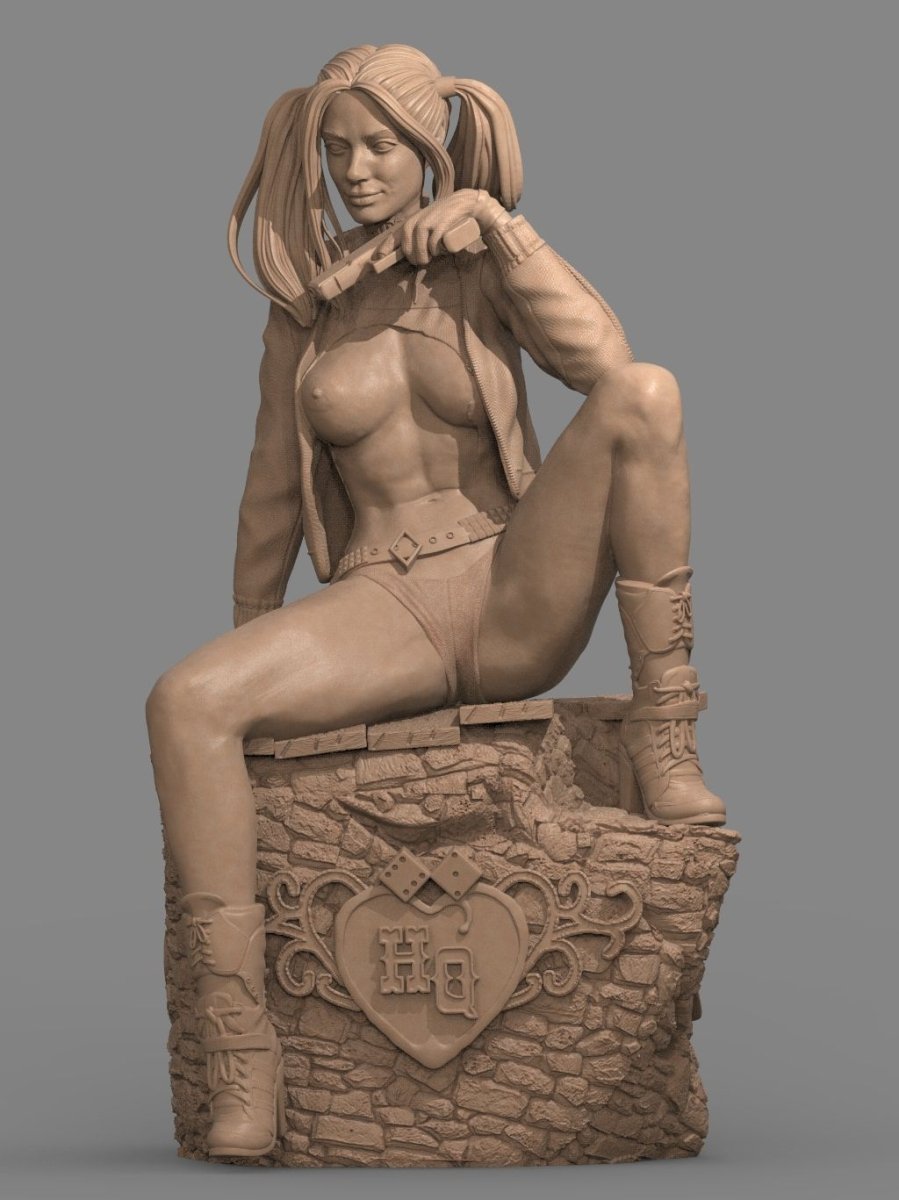 Harley Quinn NSFW Figurine 3D Printed Fanart