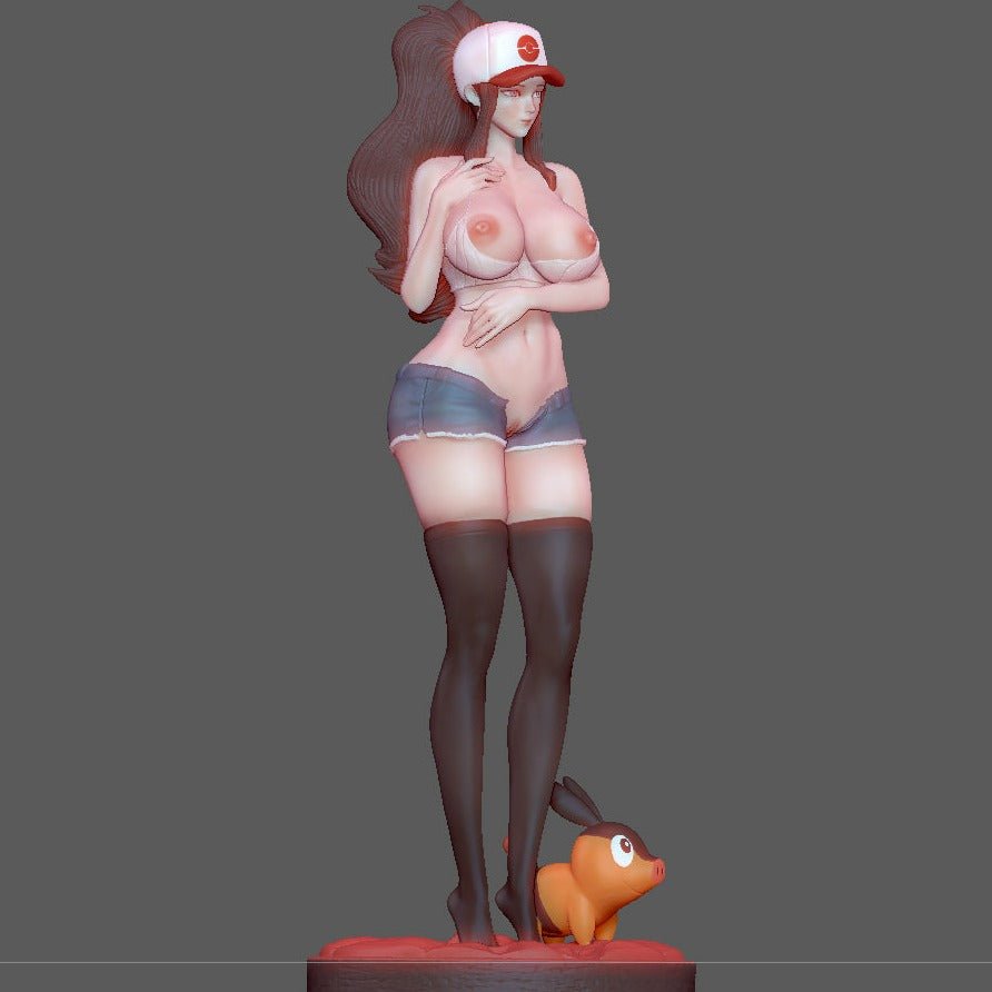 Patung Waifu Figur Anime Fanart Cetak 3D Hilda NSFW oleh FIGUREMASTERPINK