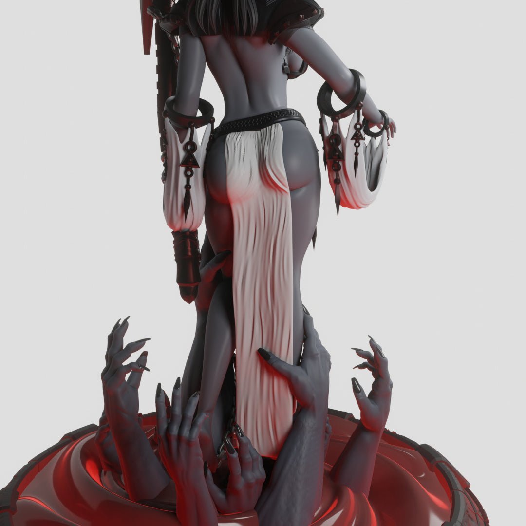 Hollow Reaper NSFW 3d Printed miniature FanArt by QB Works Scaled Collectables Statues & Figurines