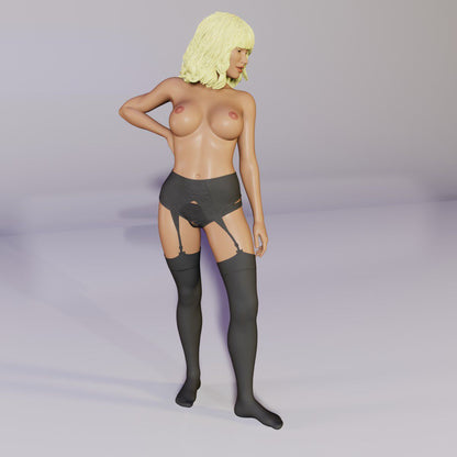 Holly - Lace underwear | 3D Printed | Fanart | Unpainted | NSFW Version | Figurine | Figure | Miniature | Sexy |