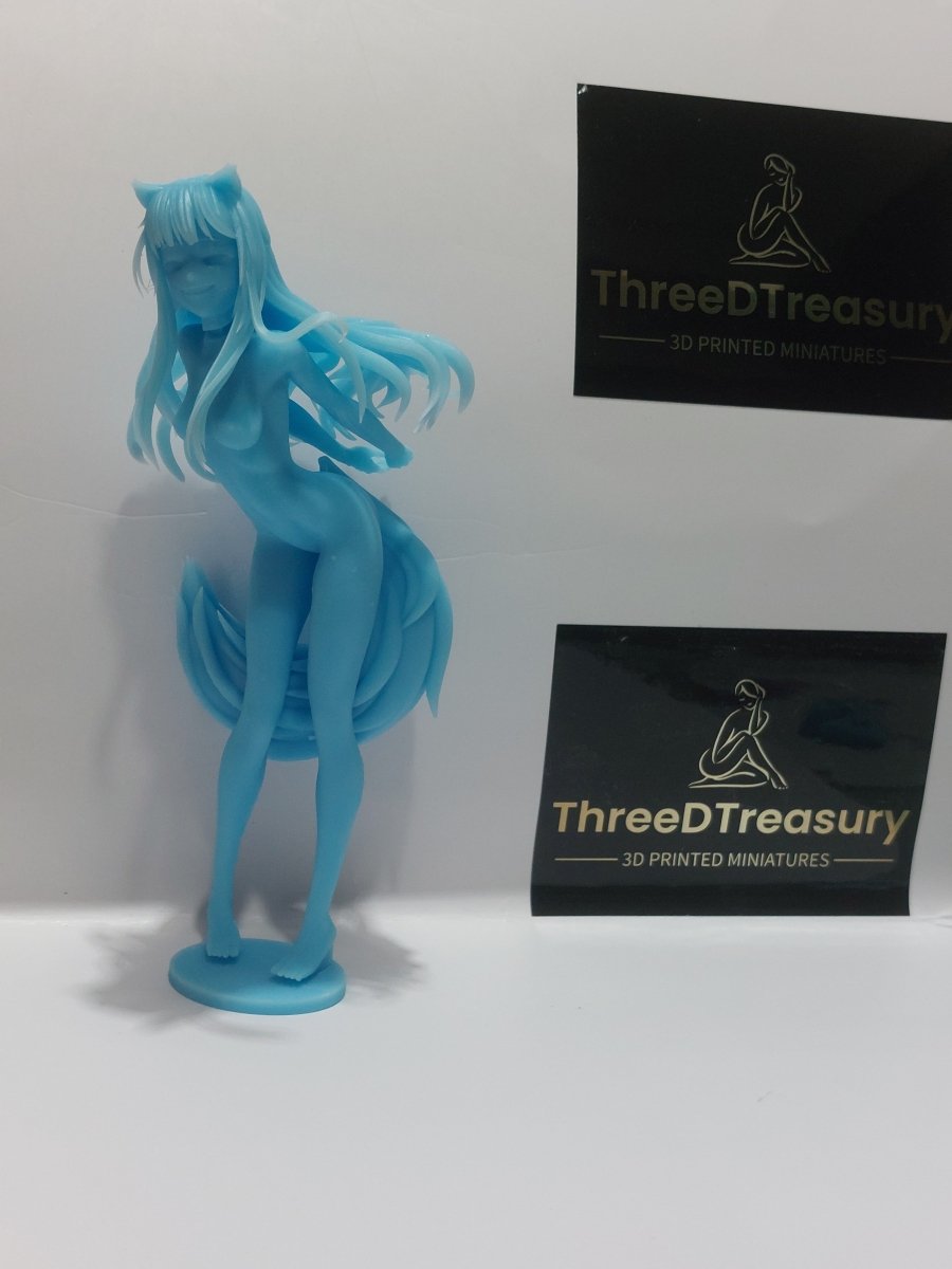 Holo NSFW Firure 3D Printed Fanart DIY Garage Kit , Unpainted , NSFW Figurine , Nude Figurine , Sexy Miniature , Bondage figure , Naked Waifu , Adult Figurine , Anime Figure